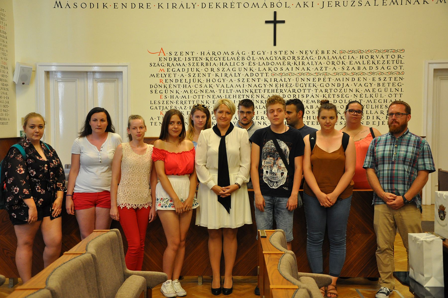 A Partiumi Egyetem szakmai gyakorlatukat töltő hallgatói jártak a Városházán